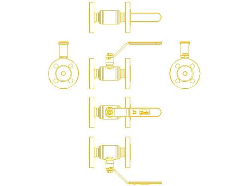 Danfoss DN50 (065N9625) Кран шаровой JiP-FF Standart фланцевый с рукояткой Pу16 