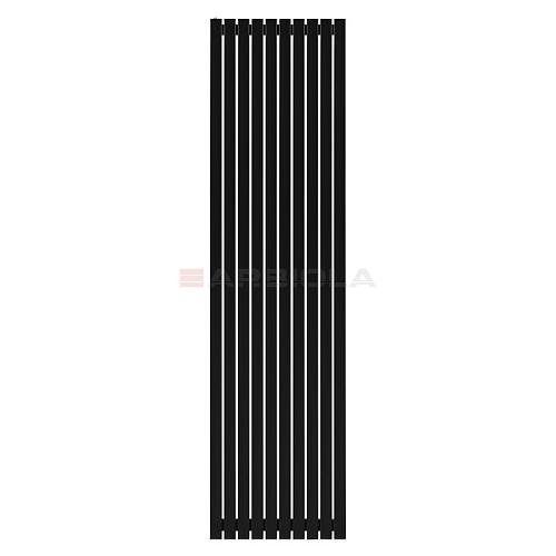 Arbiola Mono H 2500-60-10 секции черный вертикальный радиатор c боковым подключением