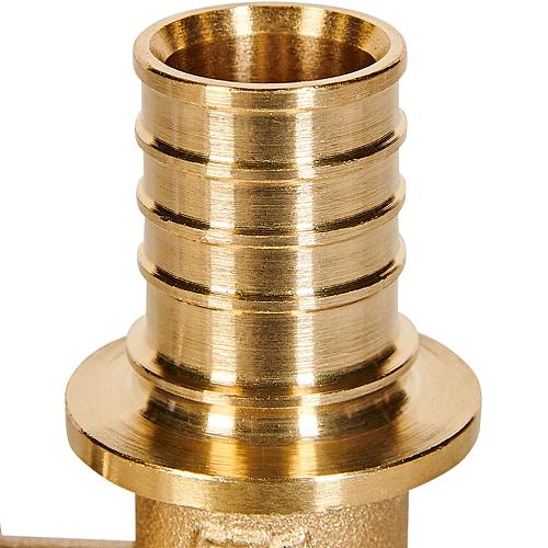 ROMMER Тройник переходной 25x16x25 для труб из сшитого полиэтилена осевой