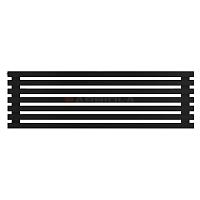 Arbiola Gorizont Ritmo H 1250-40-07 секций чёрный горизонтальный  радиатор c боковым подключением