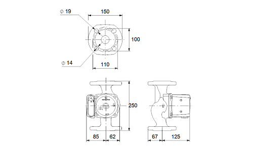 Grundfos UPS 40/50F Циркуляционный насос