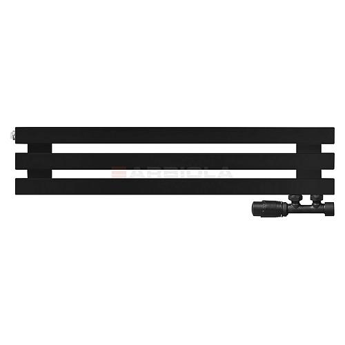 Arbiola Gorizont Ritmo V 700-40-03 секции чёрный горизонтальный радиатор c нижним подключением