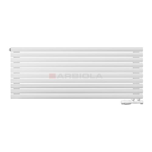 Arbiola Gorizont Iris V 1200-42-10 секции белый горизонтальный радиатор c нижним подключением