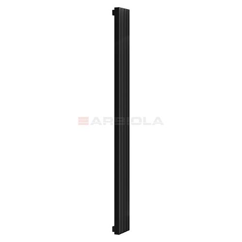Arbiola Mono H 2000-60-10 секции черный вертикальный радиатор c боковым подключением