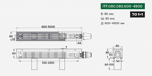 Itermic ITF 80-80-1600 конвектор напольный