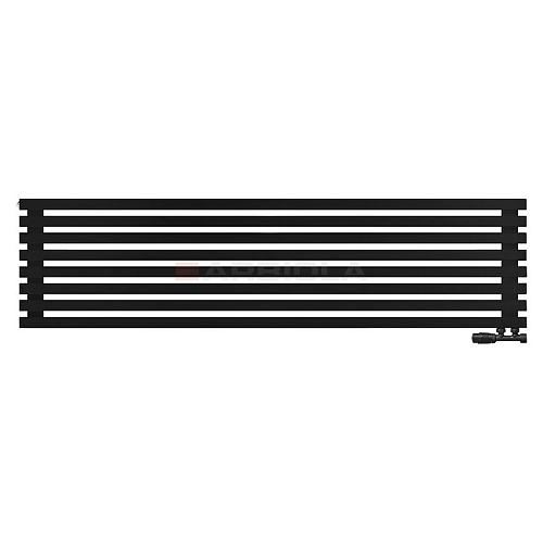 Arbiola Ritmo Gorizont V 1800-40-08 секций чёрный горизонтальный радиатор c нижним подключением