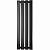 Arbiola Mono H 2000-60-08 секции черный вертикальный радиатор c боковым подключением