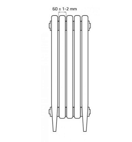 Radimax Loft 600/07 7 секции чугунный радиатор