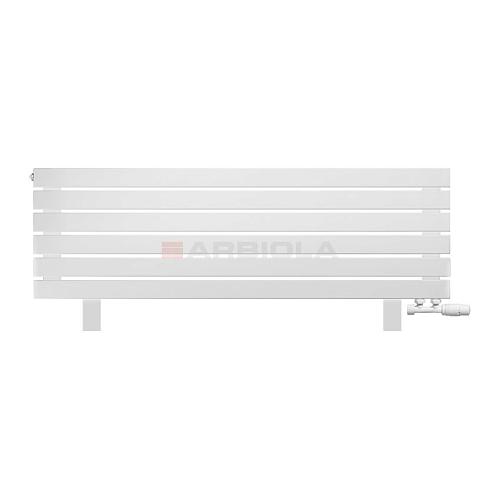 Arbiola Gorizont Liner VZ 1250-36-06 секции белый горизонтальный радиатор c нижним подключением с ножками