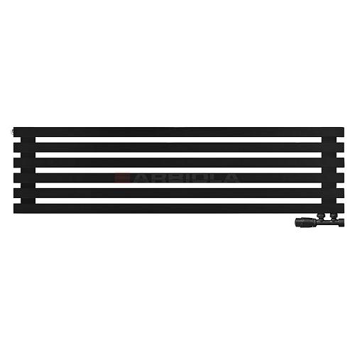 Arbiola Ritmo Gorizont V 1250-40-06 секций чёрный горизонтальный радиатор c нижним подключением